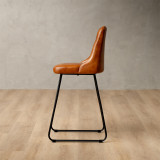 Demo - Kenridge Leather Counter Bar Chair - Bourbon - 3