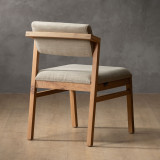 Jozi Fabric Dining Chair - Oak - Juniper Stone - 5