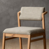 Jozi Fabric Dining Chair - Oak - Juniper Stone - 6