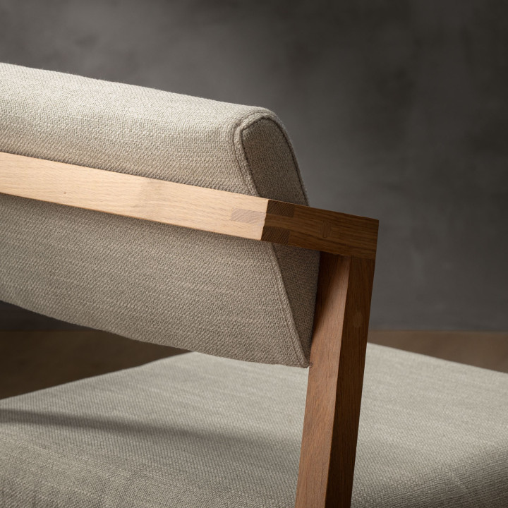 Jozi Fabric Dining Chair - Oak - Juniper Stone - 7