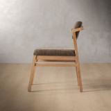 Jozi Fabric Dining Chair - Oak - Fossil Wave - 3
