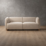 Monteluce 3-Seater Fabric Couch - Latté - 1