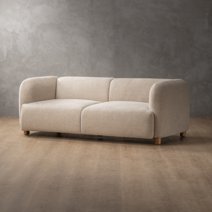 Monteluce 3-Seater Fabric Couch - Latté - 4