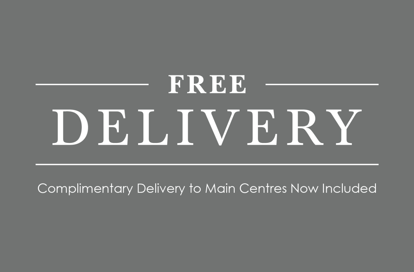 Free Delivery is Now Included on All Incanda Orders