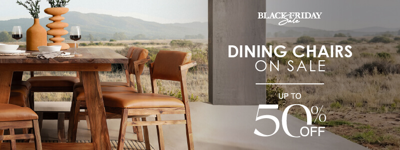 Black Friday Dining Chairs Banner Desktop