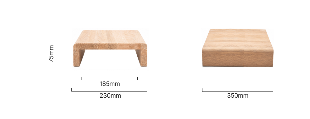 C-Arm Cap Medium Oak