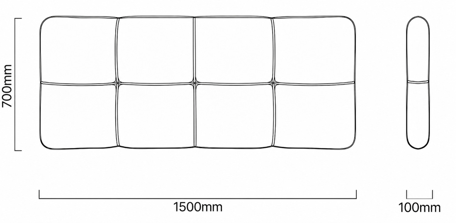 Sancturé Double Headboard Dimensions