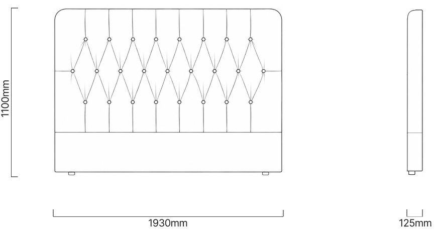 Haverlyn King Headboard Dimensions