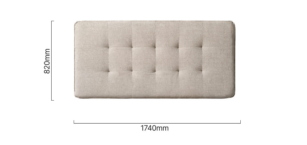 Ravelin Queen Headboard Latte