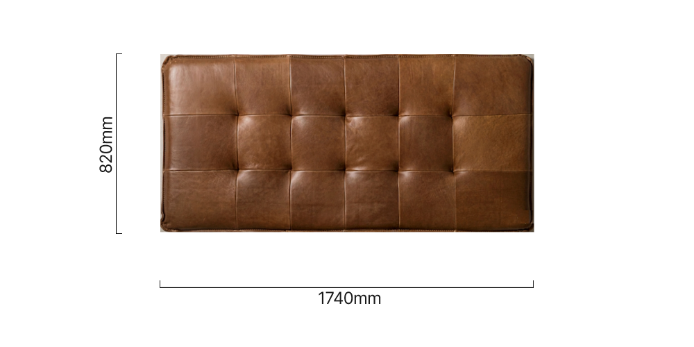 Ravelin Queen Headboard Cinnamon Dimensions