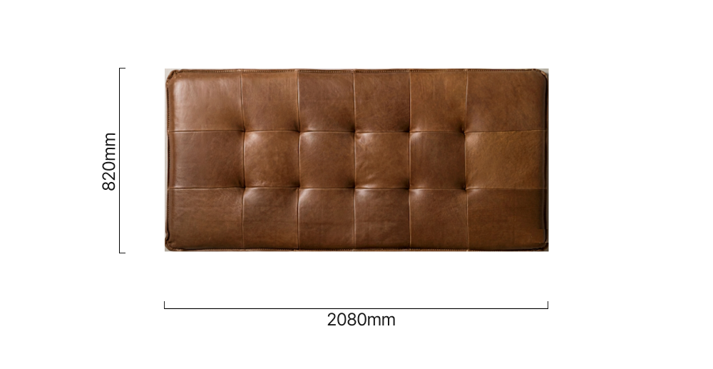 Ravelin King Headboard - Cinnamon Dimensions