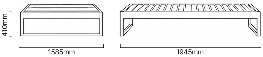 Swazi Bed Base Queen Dimensions