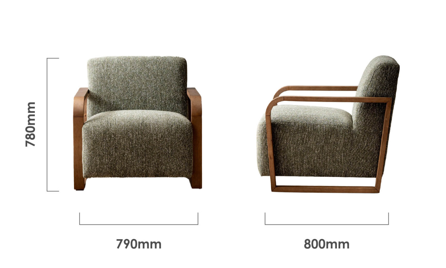 Canyon Armchair Dimensions