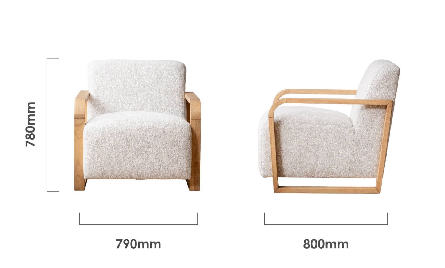 Canyon Armchair Dimensions