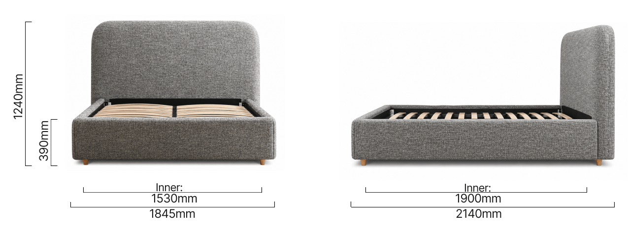 Elysia Storage Bed-Queen-Moonstone
