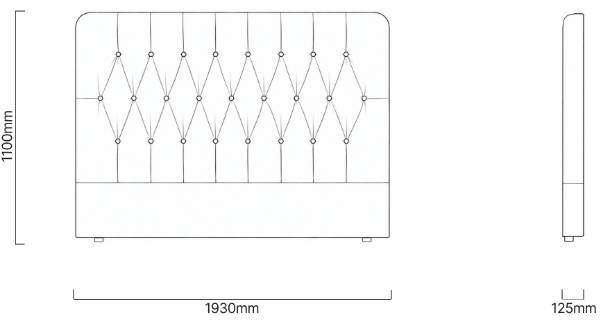 Haverlyn King Headboard Dimensions