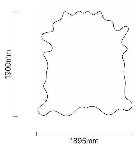 Brazilian Cow Hide Large Dimensions