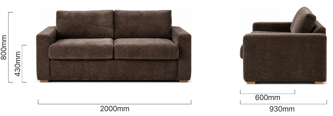 Clanwilliam Sleeper Couch Dimensions