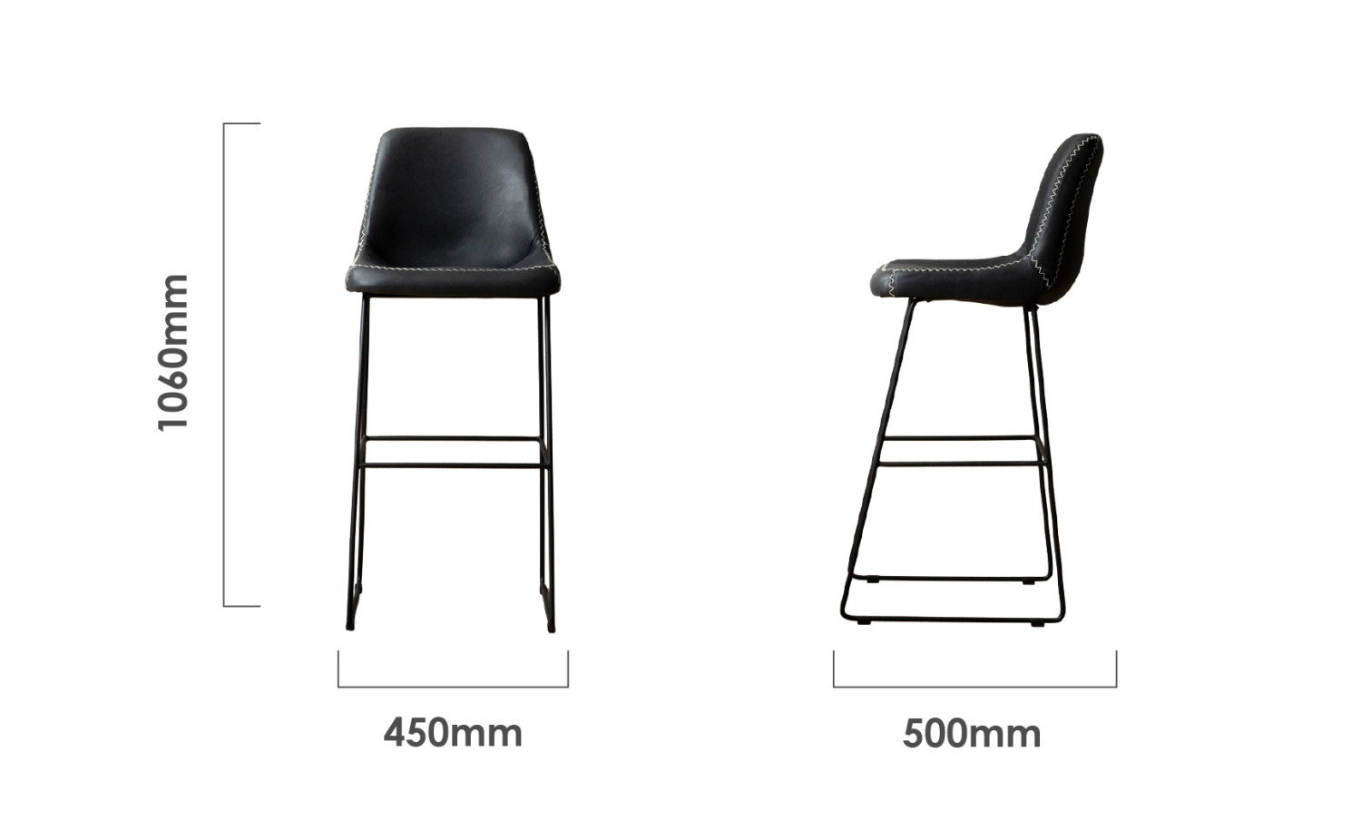 hand-stitched-tall-leather-bar-chair-black-dimension