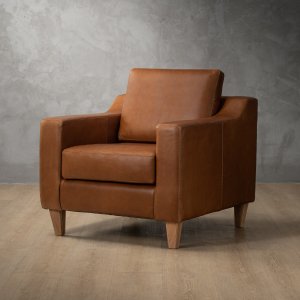 Douglas Leather Armchair Butterscotch