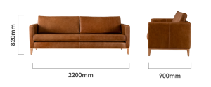 cape-town-3-seater-leather-couch-ginger-dimensions