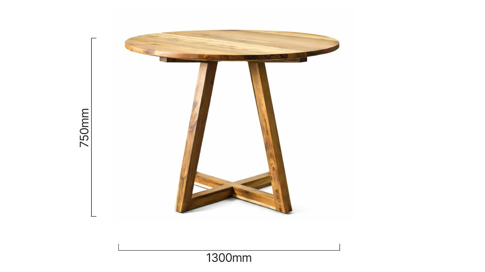 1.3 Namib Dining Table Blackwood Dimensions