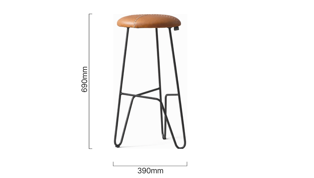 Delaire_Leather Counter_Bar_Stool__Dimensions