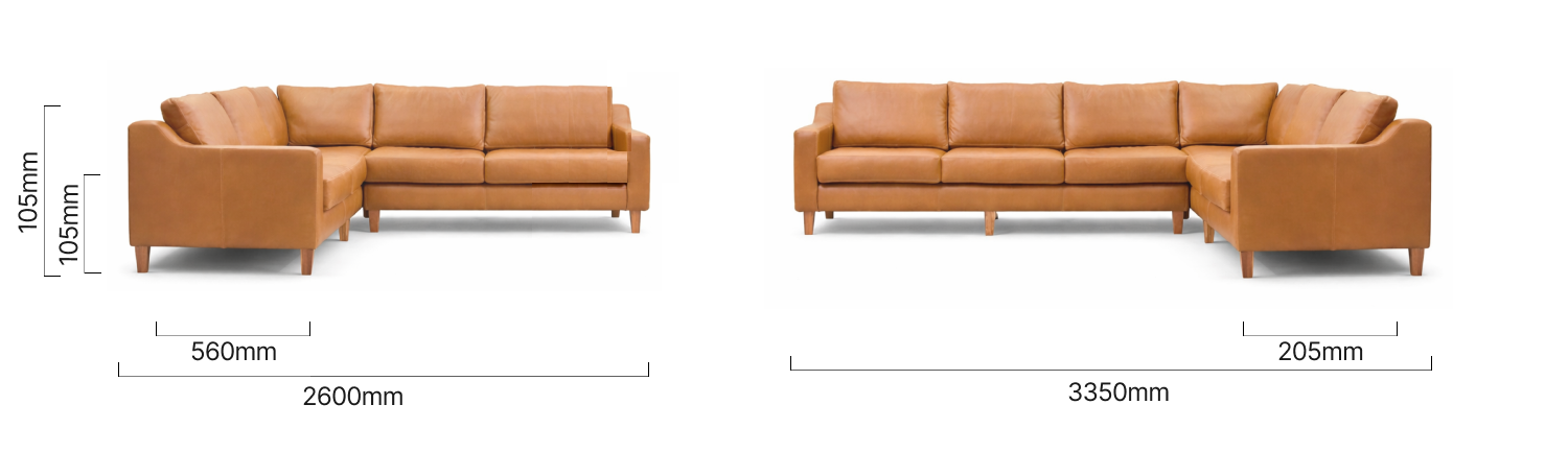 Douglas Full Corner Unit Ginger Dimensions