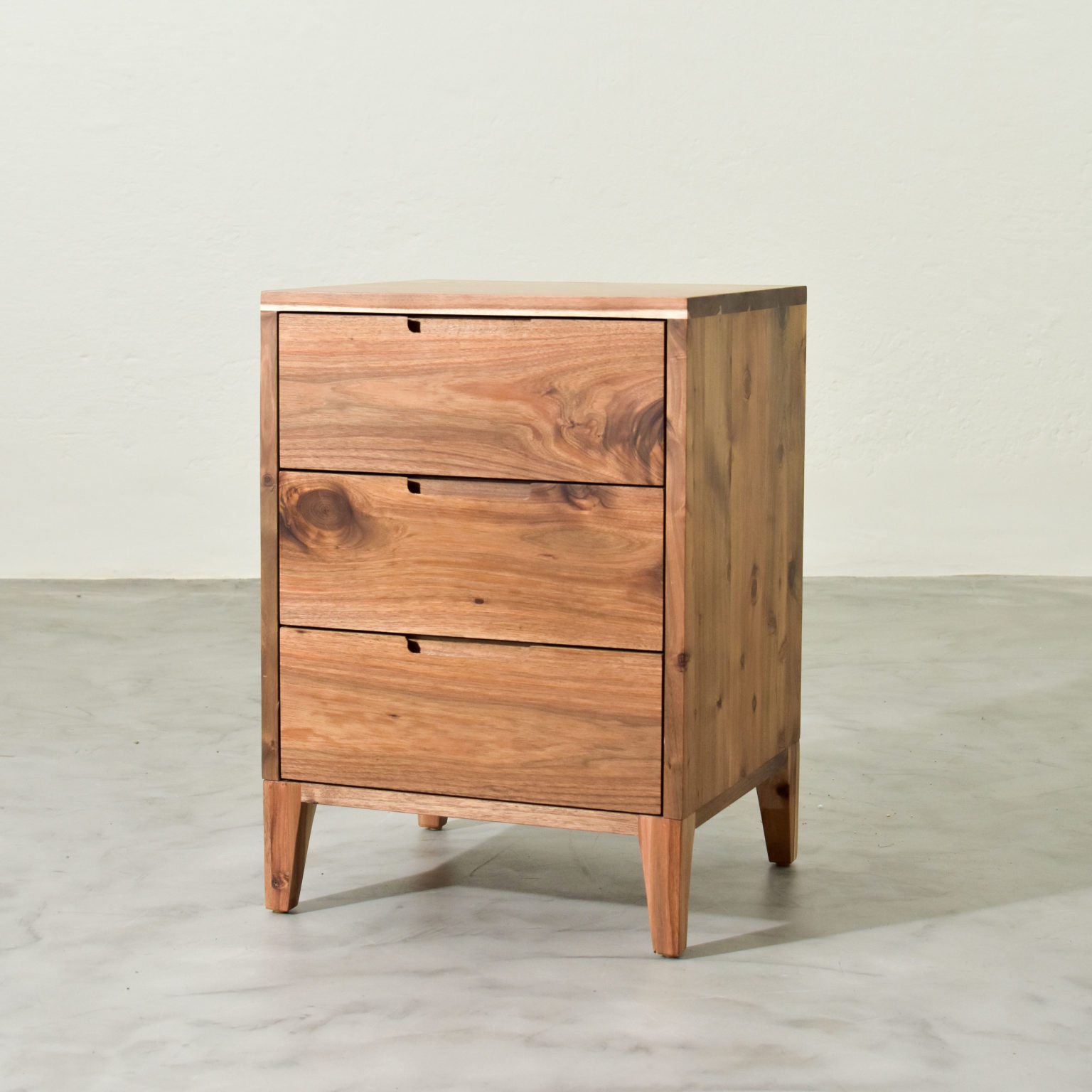 Cape Town Three Drawer Bedside Incanda Furniture