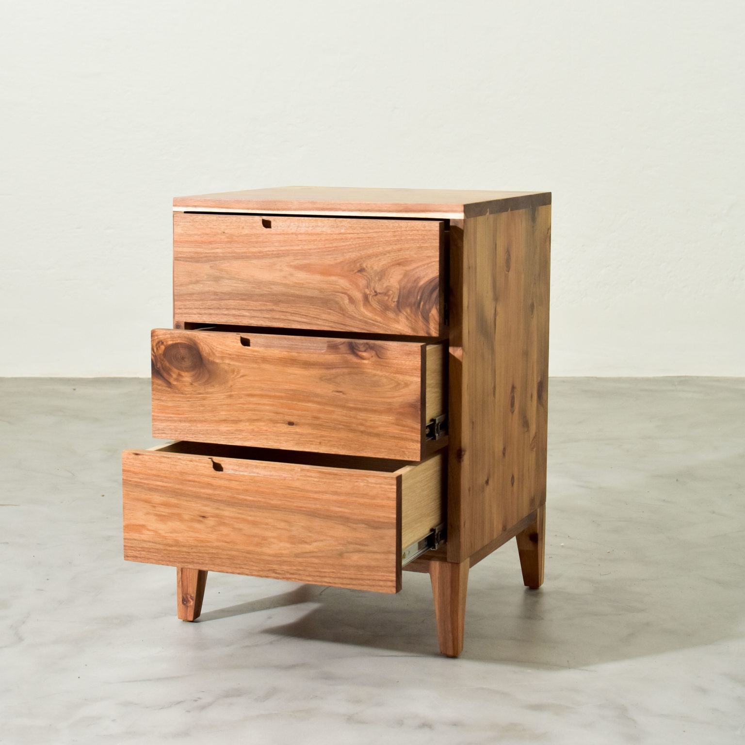 Cape Town Three Drawer Bedside Incanda Furniture