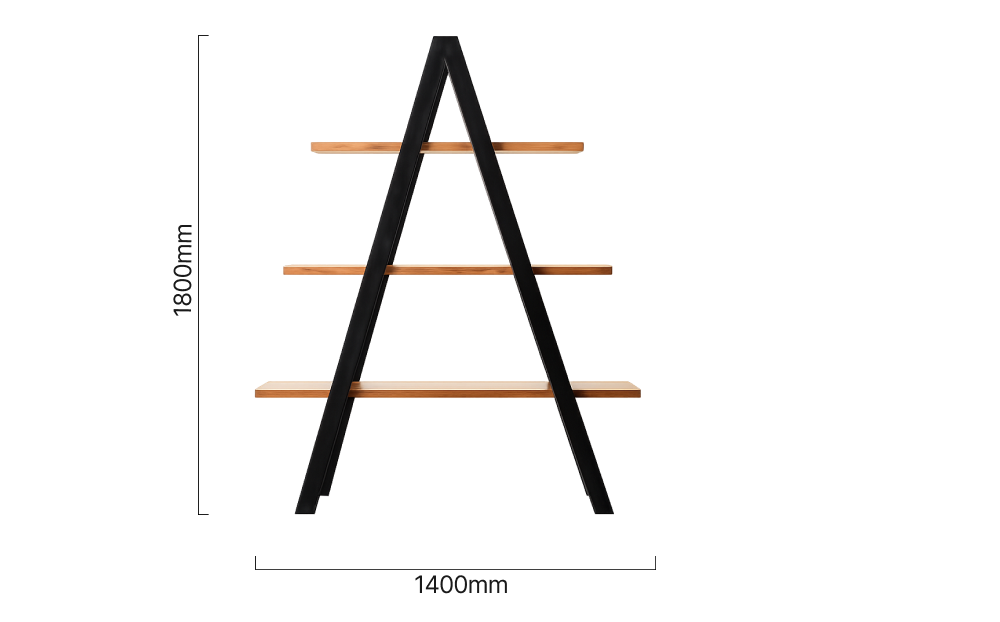 A-Frame Bookshelf Dimensions