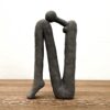 ceramic-head-down-figurine-grey