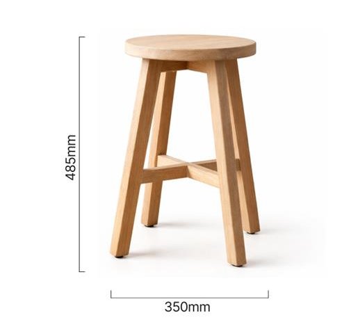 Rhodes Dining Stool Oak