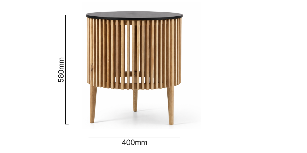 Small Black Moremi Side Table