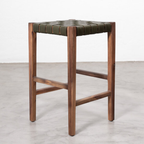 cederberg-leather-kitchen-stool-blackwood-shiduli-olive