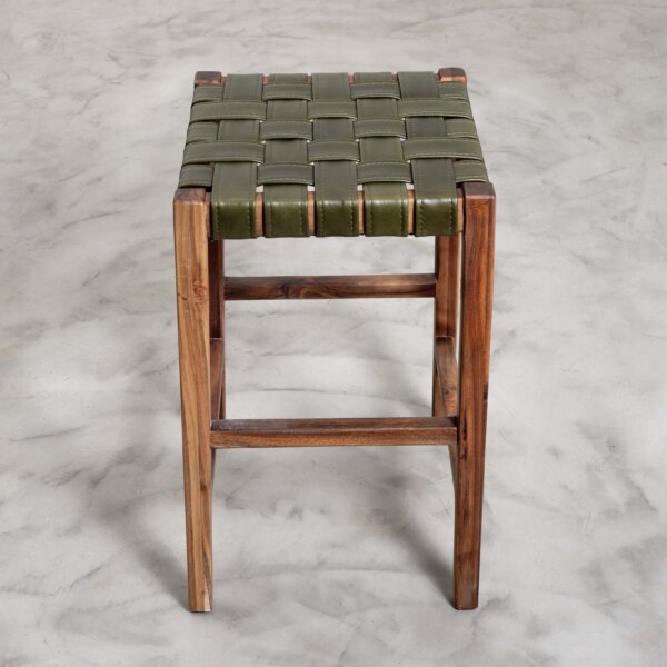 cederberg-leather-kitchen-stool-blackwood-shiduli-olive