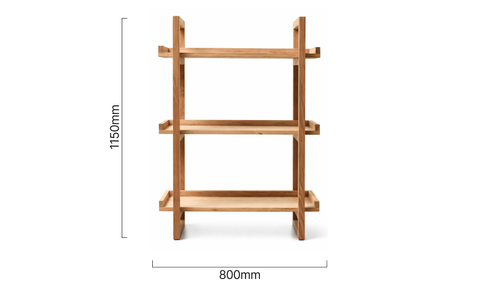 Ballito Bookshelves mini oak dimensions