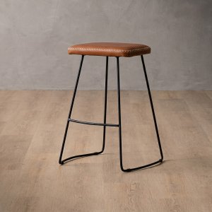 Sahara Tall Leather Bar Stool