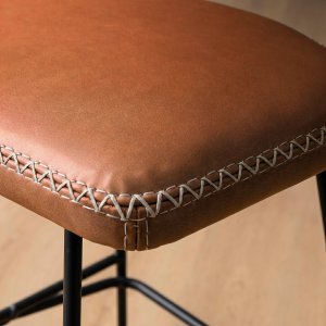 Sahara Tall Leather Bar Stool