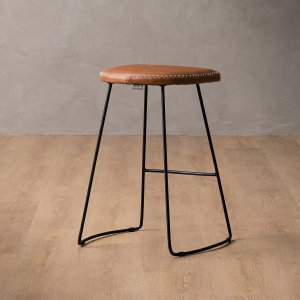 Sahara Tall Leather Bar Stool