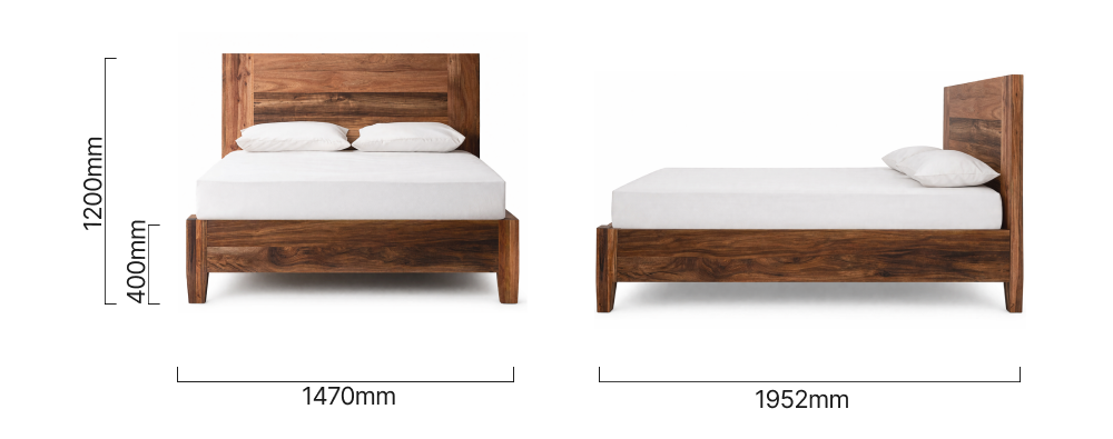 Karee_Bed_Double_BW_Dimensions