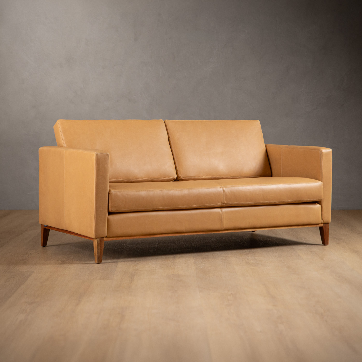 Cape Town 2-Seater Leather Couch Desert