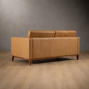 Cape Town 2-Seater Leather Couch Desert