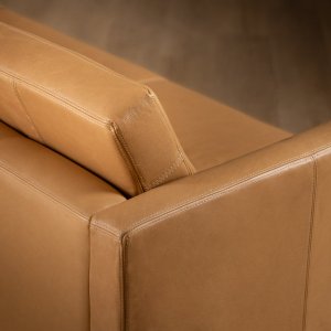 Cape Town 2-Seater Leather Couch Desert