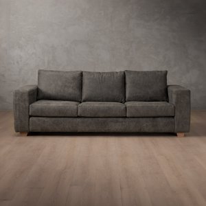 2.6m Westerman Fabric Couch Charcoal