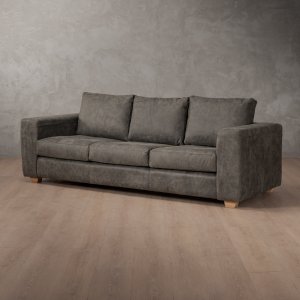 2.6m Westerman Fabric Couch Charcoal