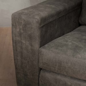 2.6m Westerman Fabric Couch Charcoal