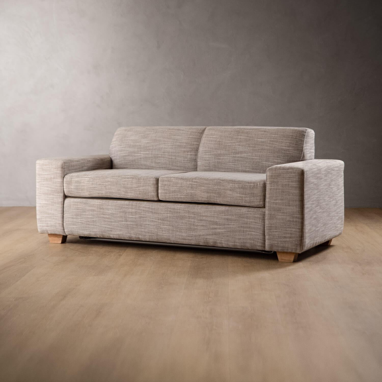 Karoo Fabric Sleeper Couch Stone Pixels