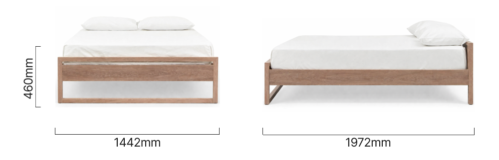 Houtbaai_Bed_Base_Double_Oak_Dimensions