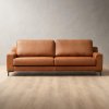 Tulbagh 3-Seater Leather Couch Ginger